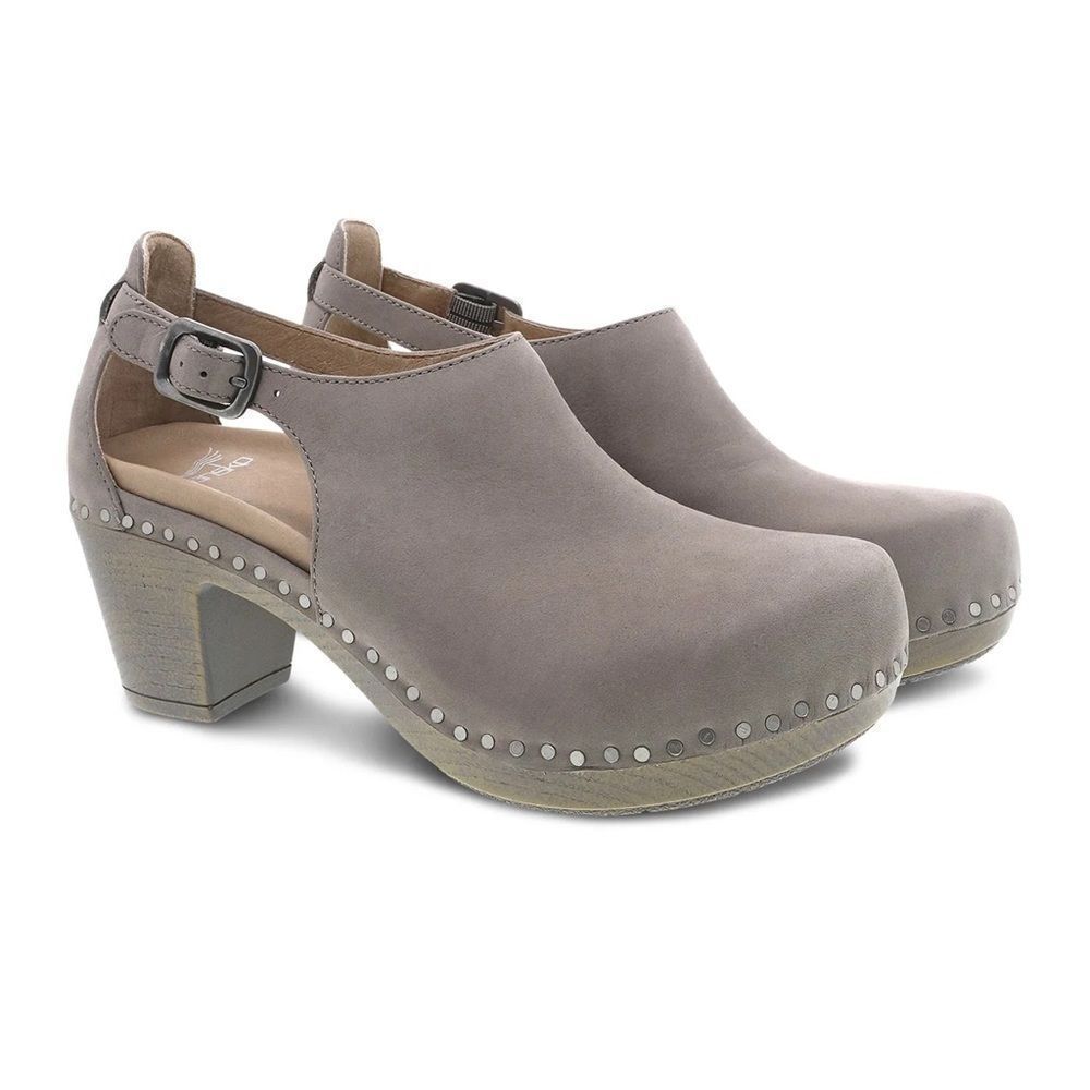 Dansko Sassy Clog Taupe Nubuck Leather Size 42EU NEW